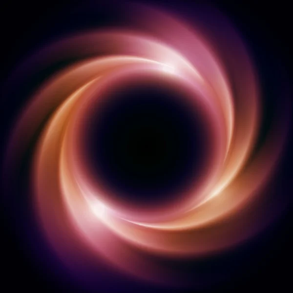 Schwarzes Loch im Weltall. Abstrakter Hintergrund — Stockvektor