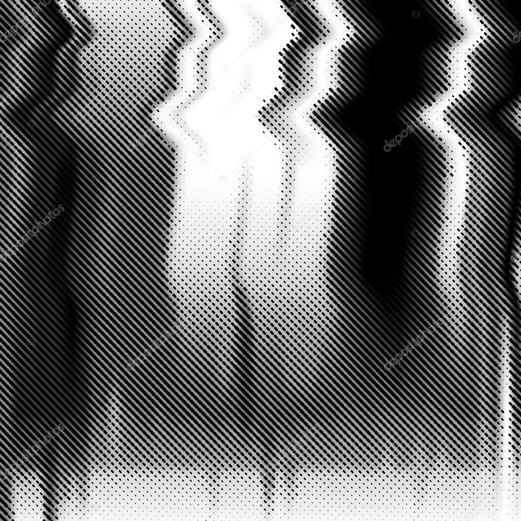 Glitch vector background. Halftone texture