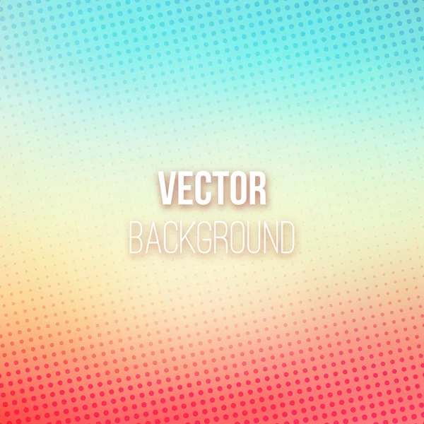 Colorful Blurred Background With Halftone Effect — Stock Vector