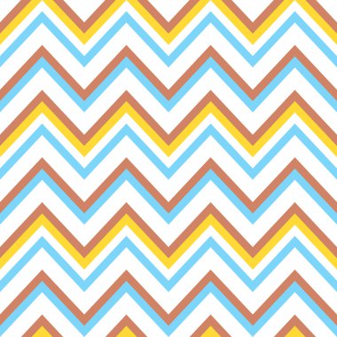 Kesintisiz renkli Chevron desen
