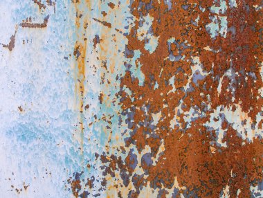 Paslı doku. Arka plan eski metal