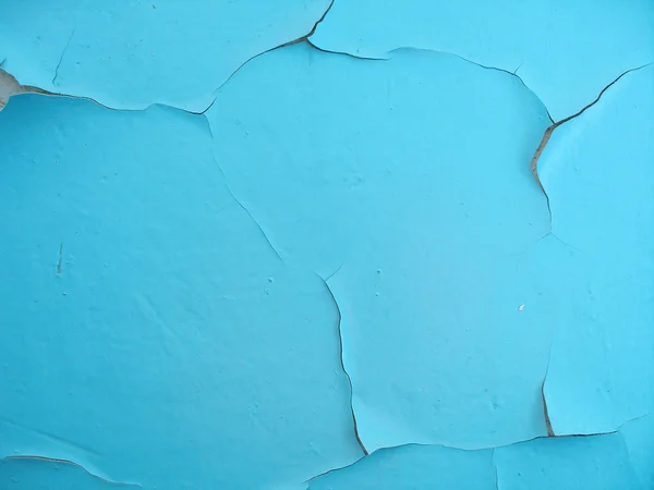 Primer plano de pintura azul envejecida en la pared — Foto de Stock