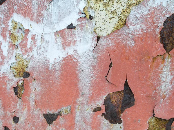 Старая потрескавшаяся краска на стене. Тонкая текстура — стоковое фото