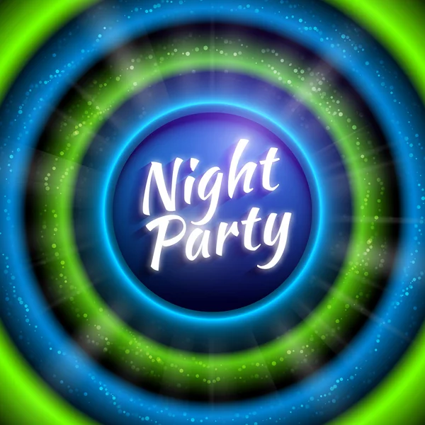 Vector Premium flyer sjabloon voor nacht partij — Stockvector