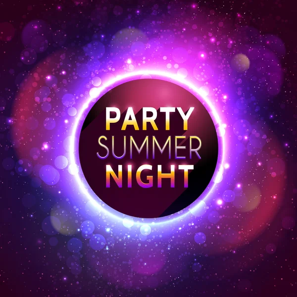 Vektör flyer şablonu yaz gece partisi için
