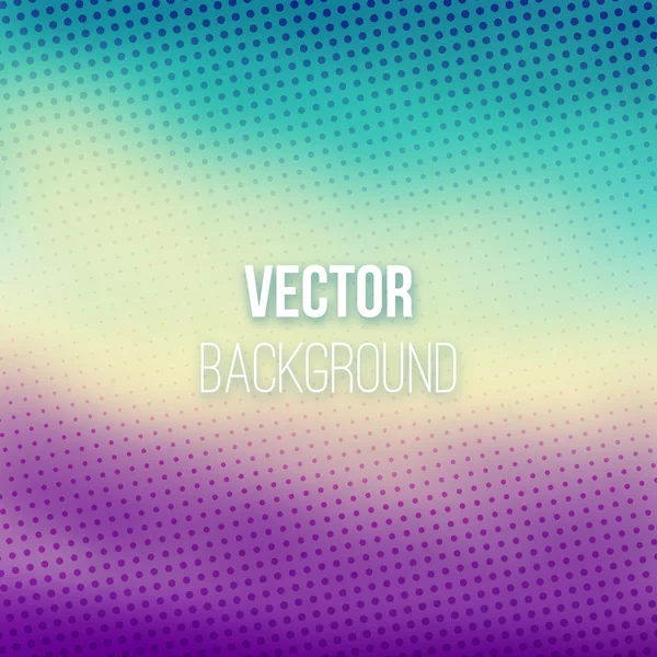 Colorful Blurred Background With Halftone Effect — Stock Vector