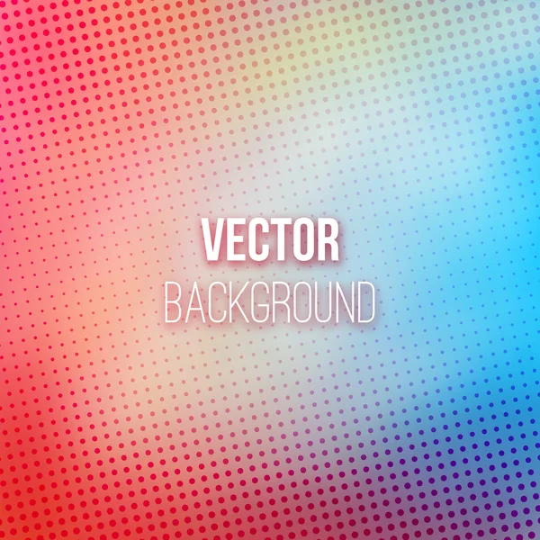 Colorful Blurred Background With Halftone Effect — Stock Vector