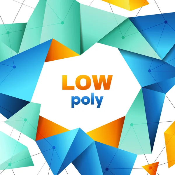 Koncepcja konstrukcji geometrycznych transparent low poly Premium — Wektor stockowy