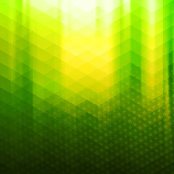 Fondo vectorial poligonal de color verde-amarillo — Vector de stock