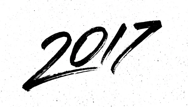 Kalligráfia 2017-új év, a kakas — Stock Vector
