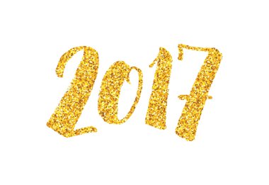 Hat sanatı ile yeni yıl 2017 tebrik kartı