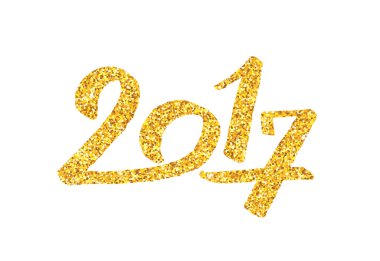 Hat sanatı ile yeni yıl 2017 tebrik kartı