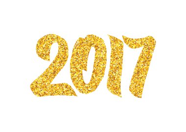 Hat sanatı ile yeni yıl 2017 tebrik kartı