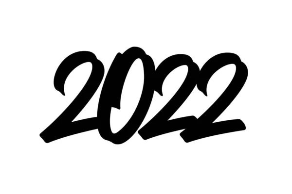 Kalligráfia 2022-re, a tigris újévére — Stock Vector