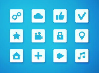 vektör çizim apps simgesi üzerinde bulanık arka plan belirleme.