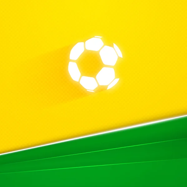 Fond géométrique abstrait aux couleurs du drapeau brésilien. Illustration vectorielle — Image vectorielle