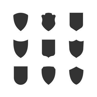 kalkan çerçeveler basit simgeler kümesi