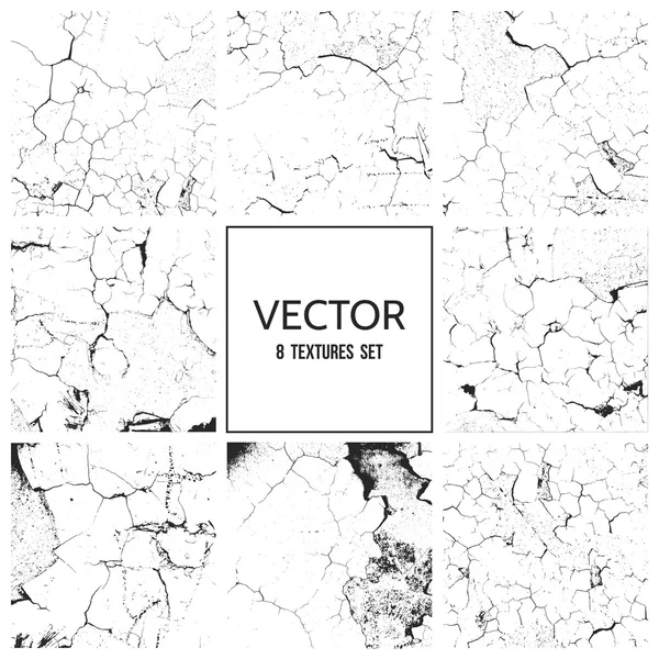 Verf vector textuur gekraakt. Grunge achtergrond — Stockvector