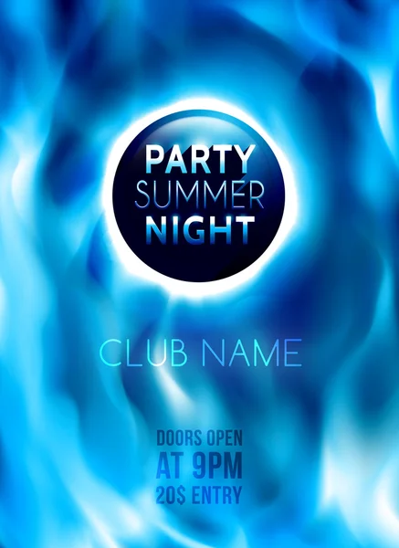 Templat: Night Club Colorful Flyer Template Ilustrasi Vektor - Stok Vektor