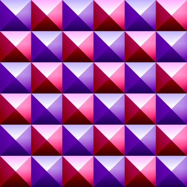 다채로운 피라미드 원활한 vetor 패턴 — 스톡 벡터