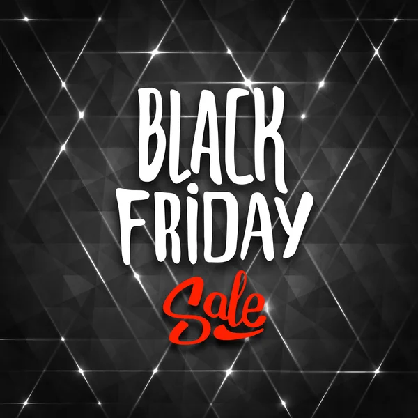 Zwarte vrijdag verkoop achtergrond met driehoeken — Stockvector