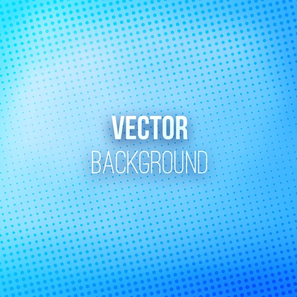 Fondo borroso azul con efecto de medio tono — Vector de stock