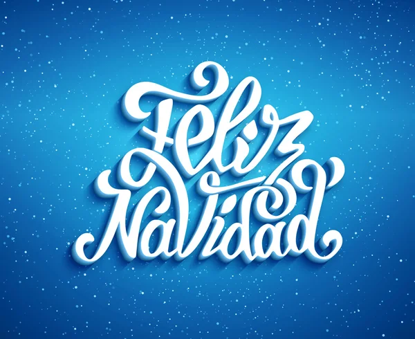 Feliz navidad betűkkel. Boldog karácsonyi üdvözlet — Stock Vector