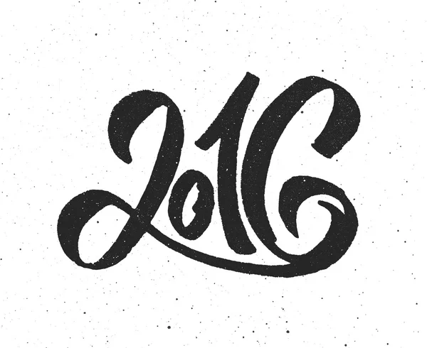 Новий рік 2016 старовинна листівка — стоковий вектор