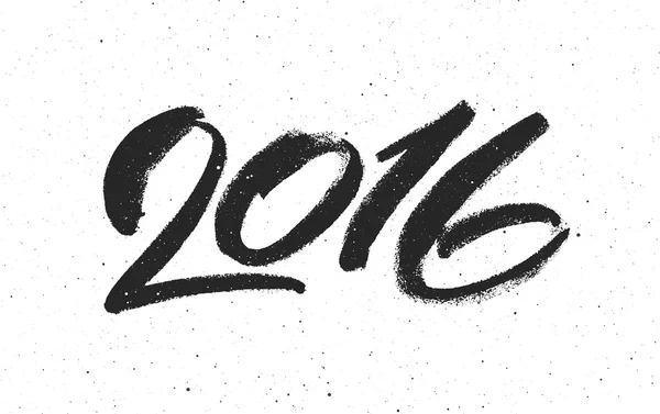 Новий рік 2016 старовинна листівка — стоковий вектор