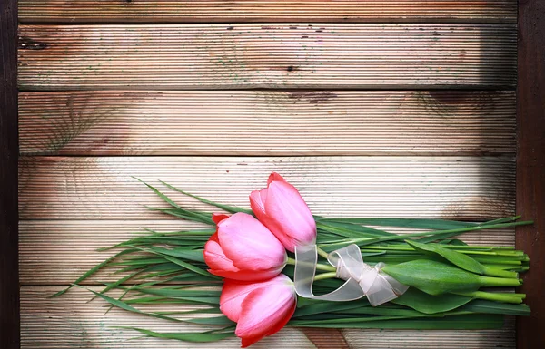 Rode tulpen boeket — Stockfoto