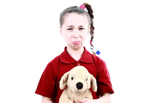 Pequena menina doente — Fotografia de Stock