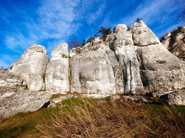 Interesting Forms Rock Outliers Gra Zborw Poland Trail Eagles Nests Stock Photo