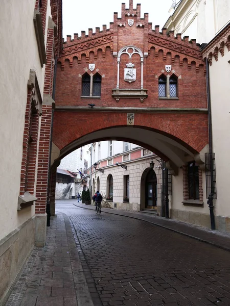 Views Krakow Monuments Alleys Even Foggy Autumn Day Beautiful Full — Foto Stock