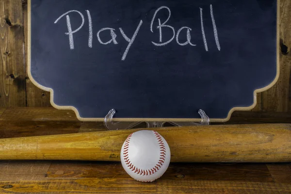 Baseball Bat and Ball — Stock Photo, Image