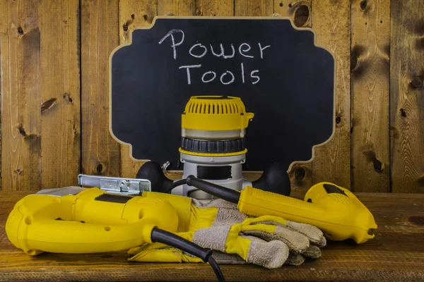 Strumenti elettrici gialli — Foto Stock