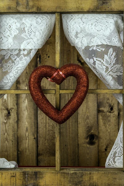 Wood Framed Window — Stock Photo, Image