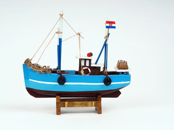 Modelo de um barco de madeira — Fotografia de Stock