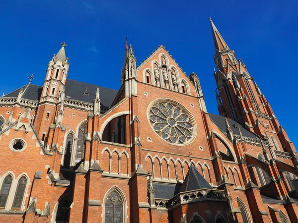 Église en brique rouge — Photo