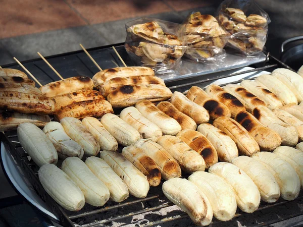 Gegrilde bananen — Stockfoto