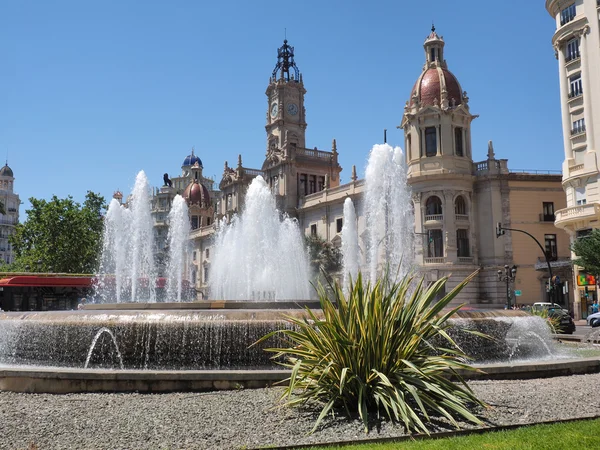 Brunnen in valencia, spanien — Stockfoto