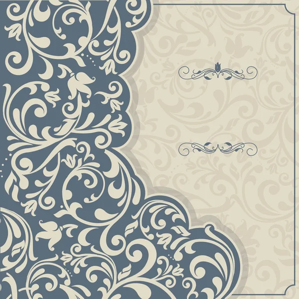 Vintage şablon desen ve süslü Kenarlıklar. 