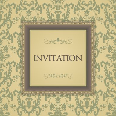 Vintage tebrik kartı, çiçek süslemeli, güzel daveti, lüks kartpostallar
