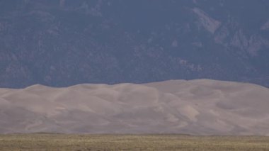 Güzel kum tepecikleri manzarası. Great Sand Dunes Ulusal Parkı, Colorado, ABD