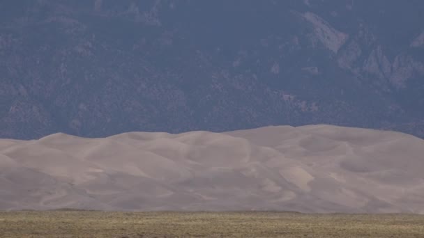 Красивый Пейзаж Песчаных Дюн Национальный Парк Великие Дюны Колорадо Сша — стоковое видео