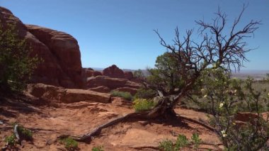 Eritilmiş manzara, Arches Ulusal Parkı, Moab, Utah, ABD
