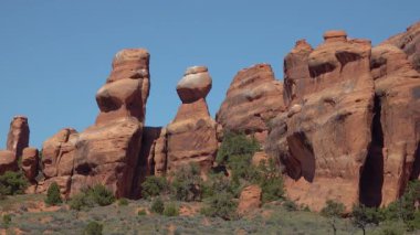Eritilmiş manzara, Arches Ulusal Parkı, Moab, Utah, ABD