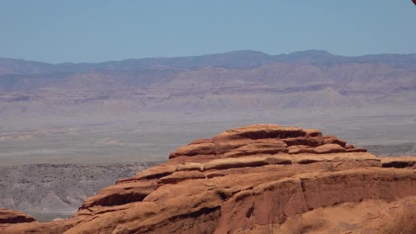 Pandangan Tajam Dari Double Arch Taman Nasional Arches Utah Moab — Stok Video