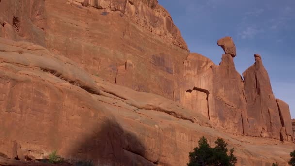 Rocas Rojas Erosión Parque Nacional Canyonlands Está Utah Cerca Moab — Vídeos de Stock