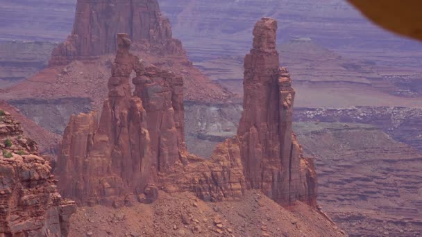 Vista Mesa Arch Nel Canyonlands National Park Vicino Moab Utah — Video Stock