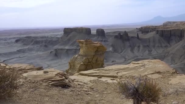 Skyline View Overlook Blue Valley Factory Butte Utah Usa — Stock Video